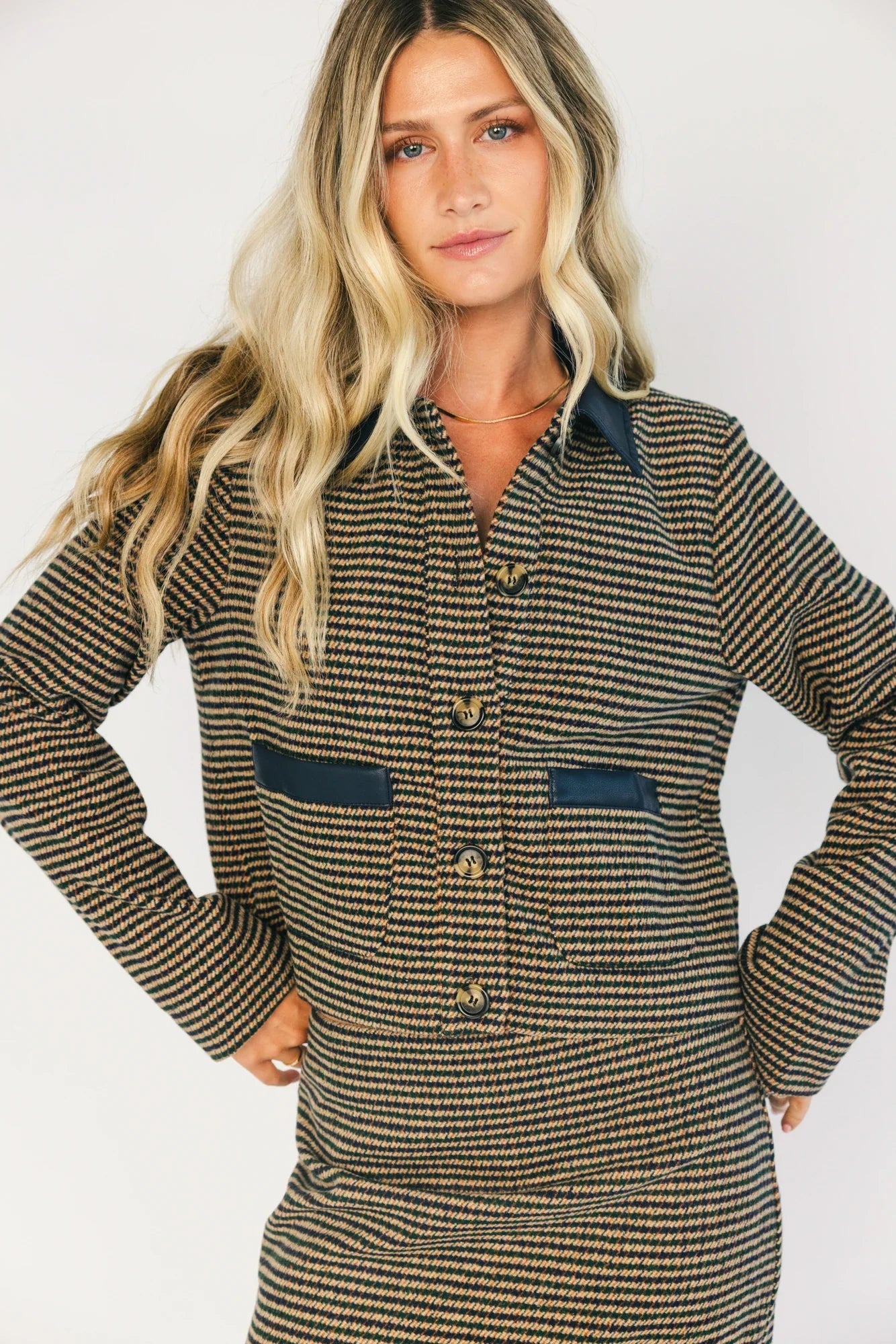 Gracey Set | Navy + Tan Secondary image