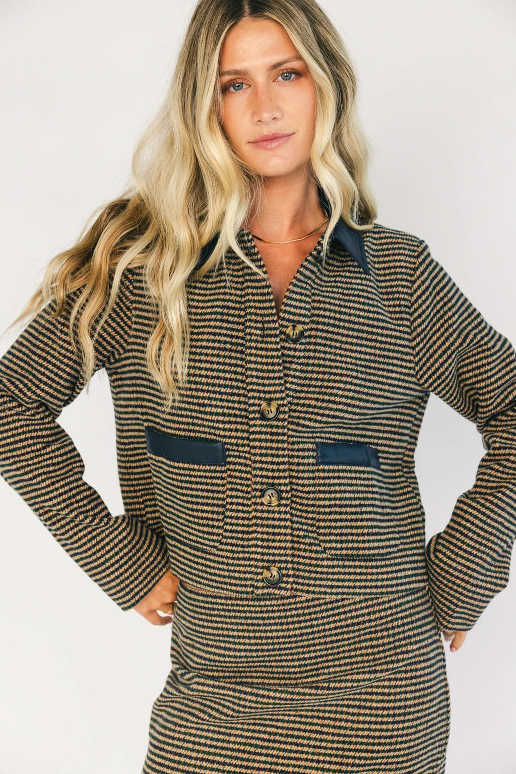 Gracey Set | Navy + Tan