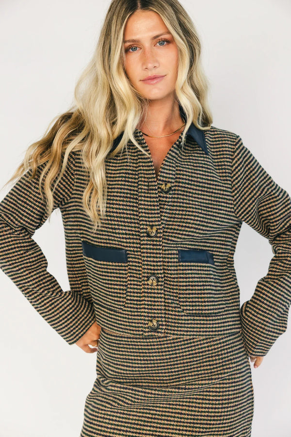 Gracey Set | Navy + Tan