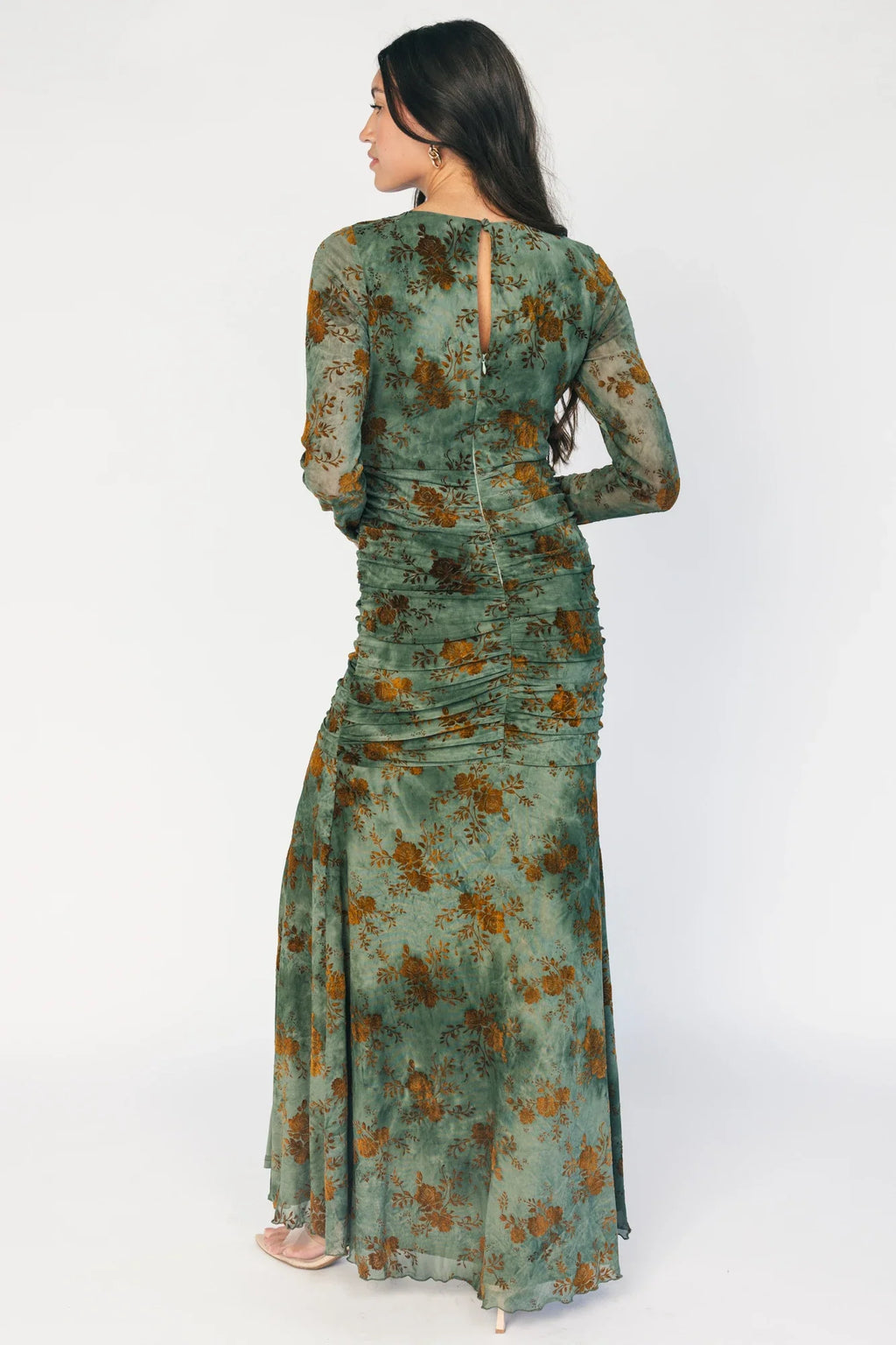 Nocturne Maxi Dress | Green + Copper