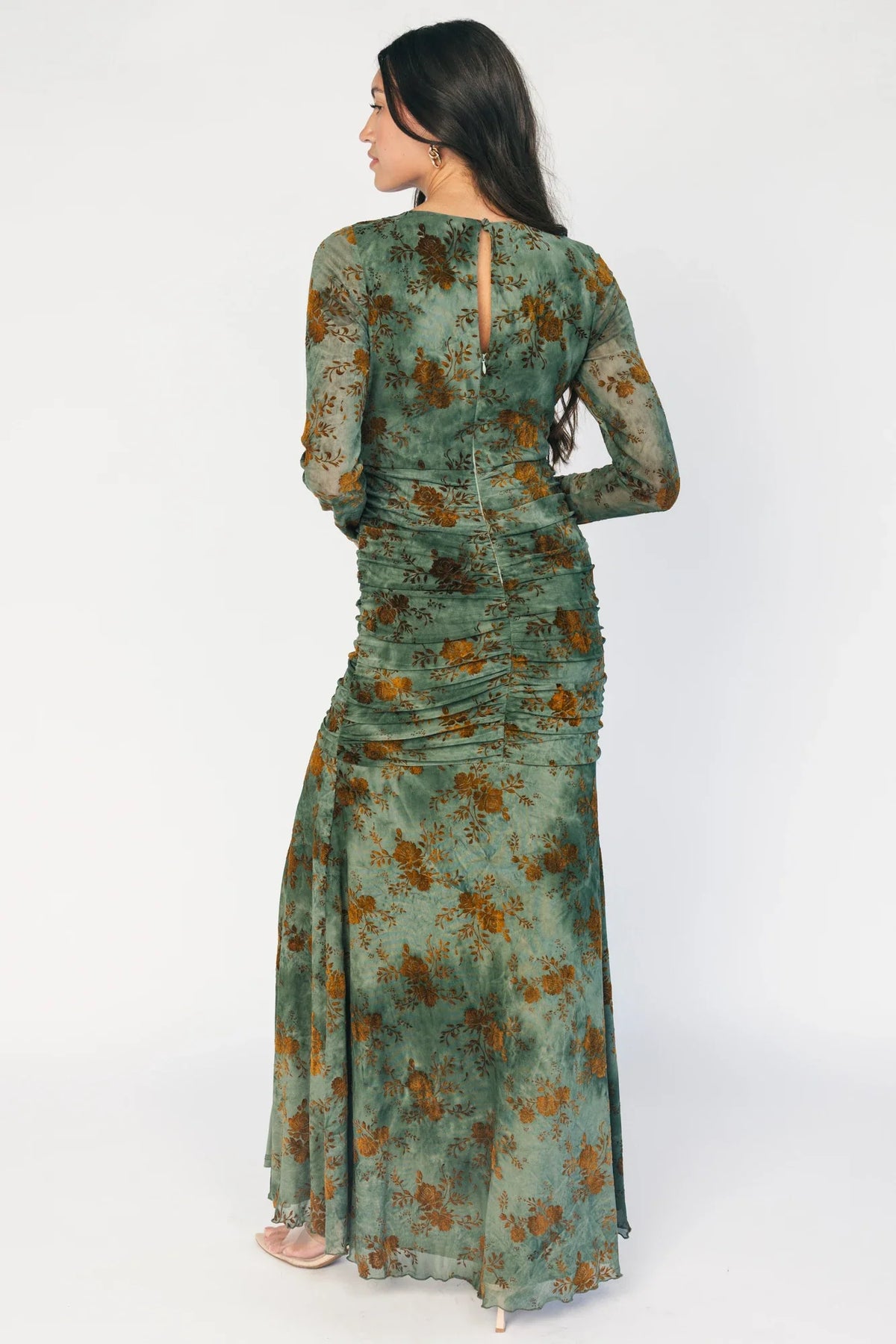 Nocturne Maxi Dress | Green + Copper