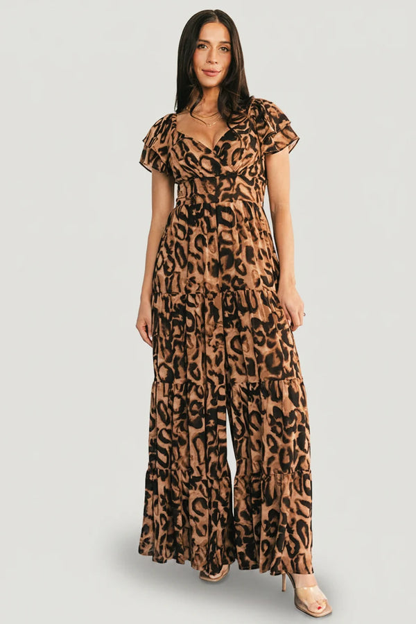 Katalina Jumpsuit | Leopard Print