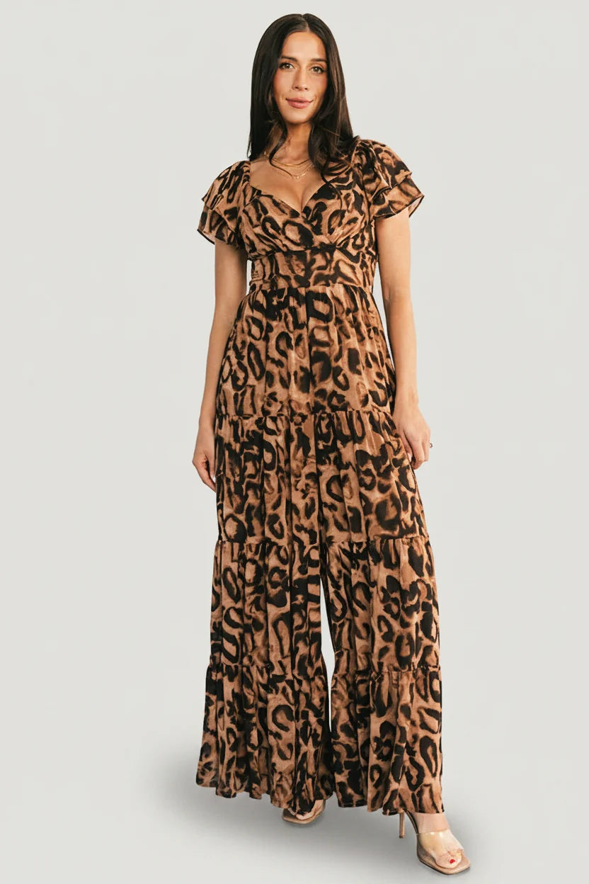 Katalina Jumpsuit | Leopard Print Main image