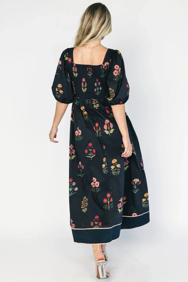 Fern Maxi Dress | Navy Floral
