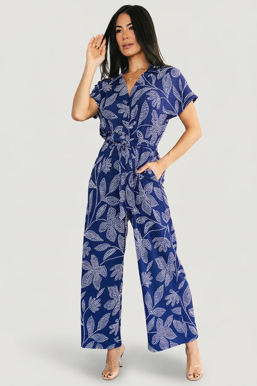 Costa Jumpsuit | Blue Print Main image