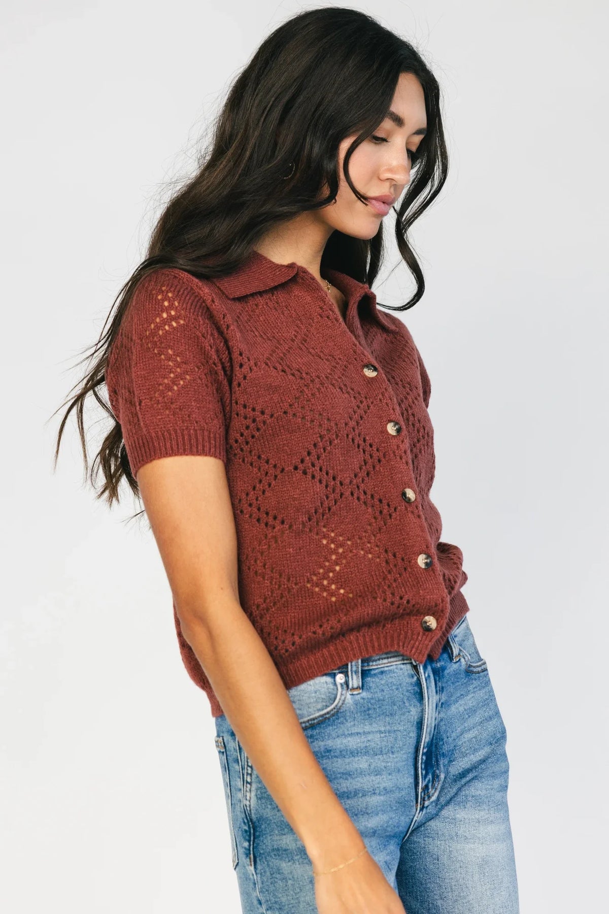Roxy Knit Cardigan | Dark Clay