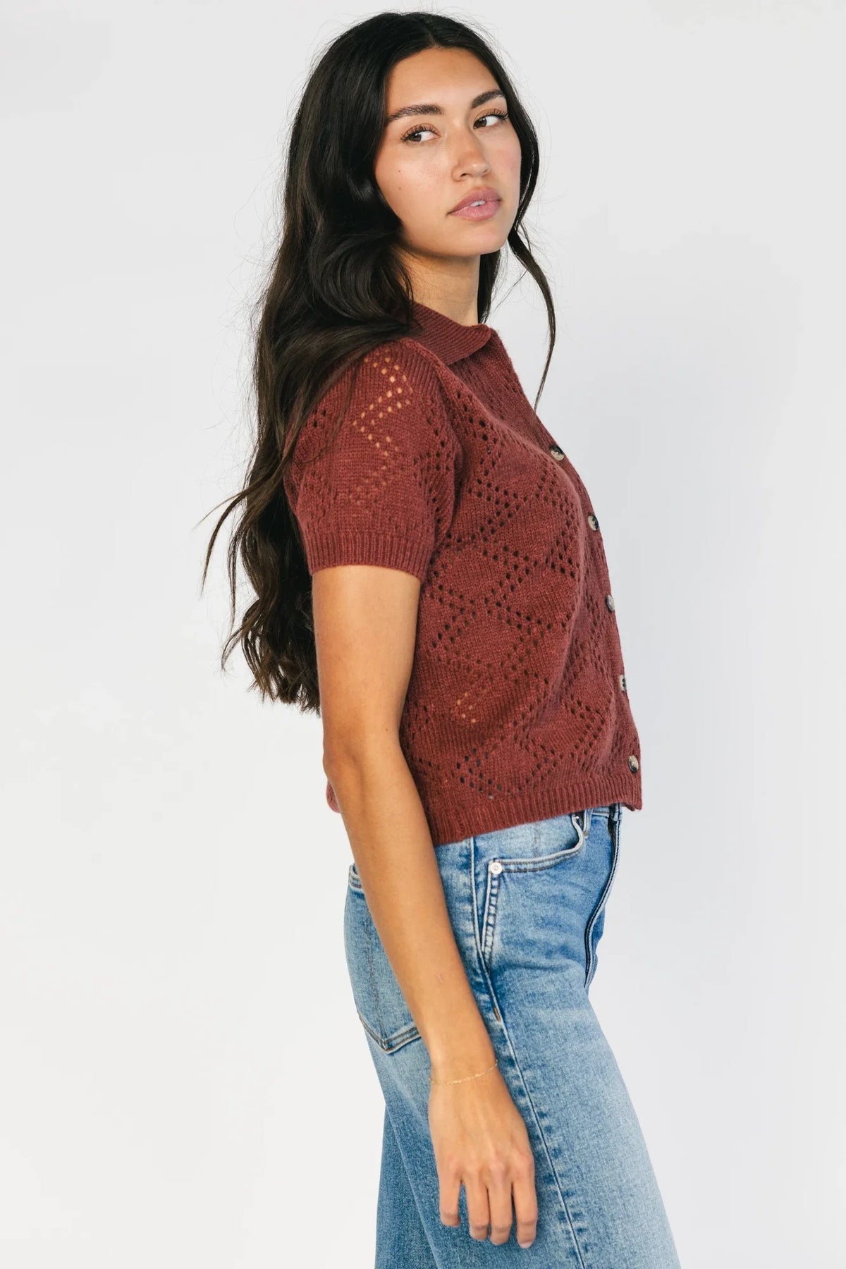 Roxy Knit Cardigan | Dark Clay