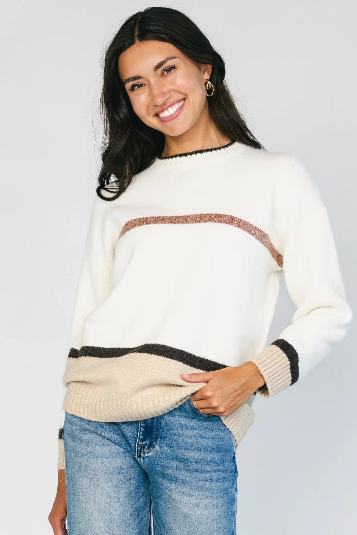 Stacey Sweater | Natural Multi Main image