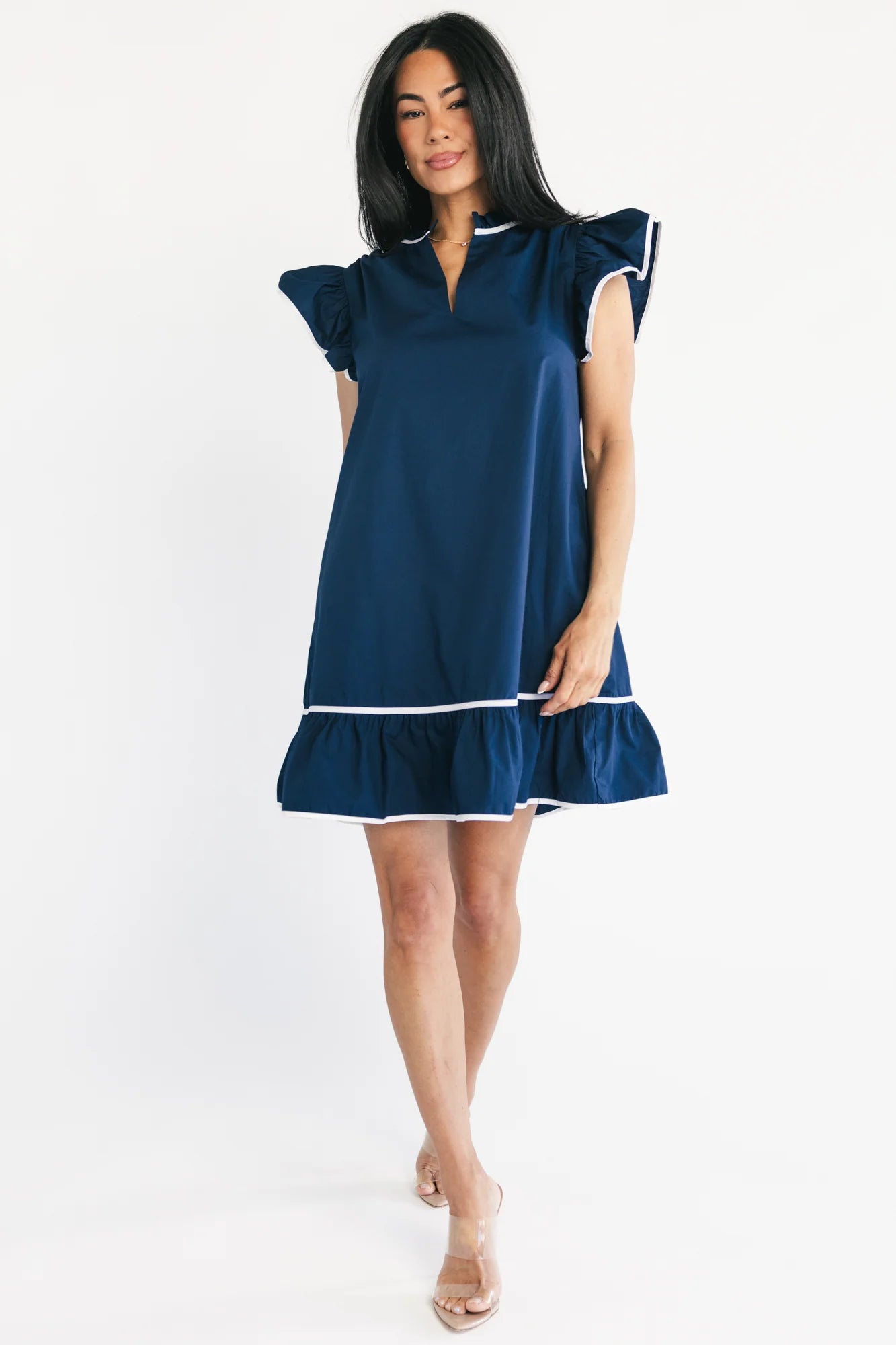 Butterfield Short Dress | Navy Secondary image