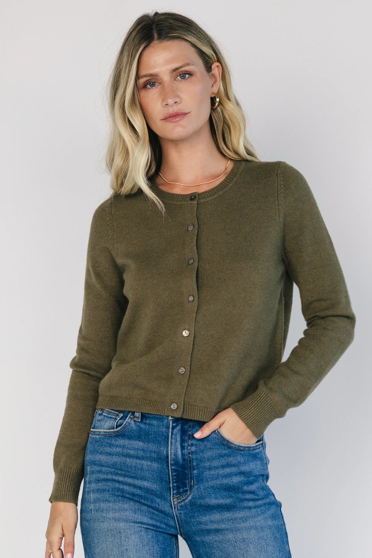 Sable Cardigan | Deep Olive