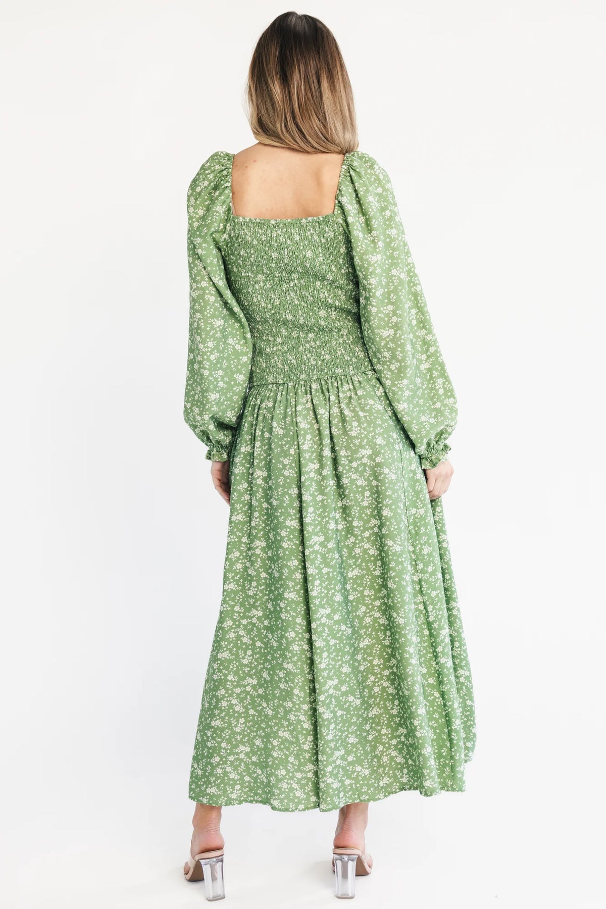 Bunny Maxi Dress | Green Floral