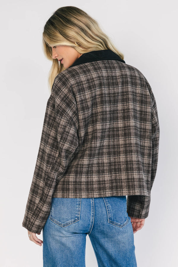Harvard Jacket | Brown Plaid