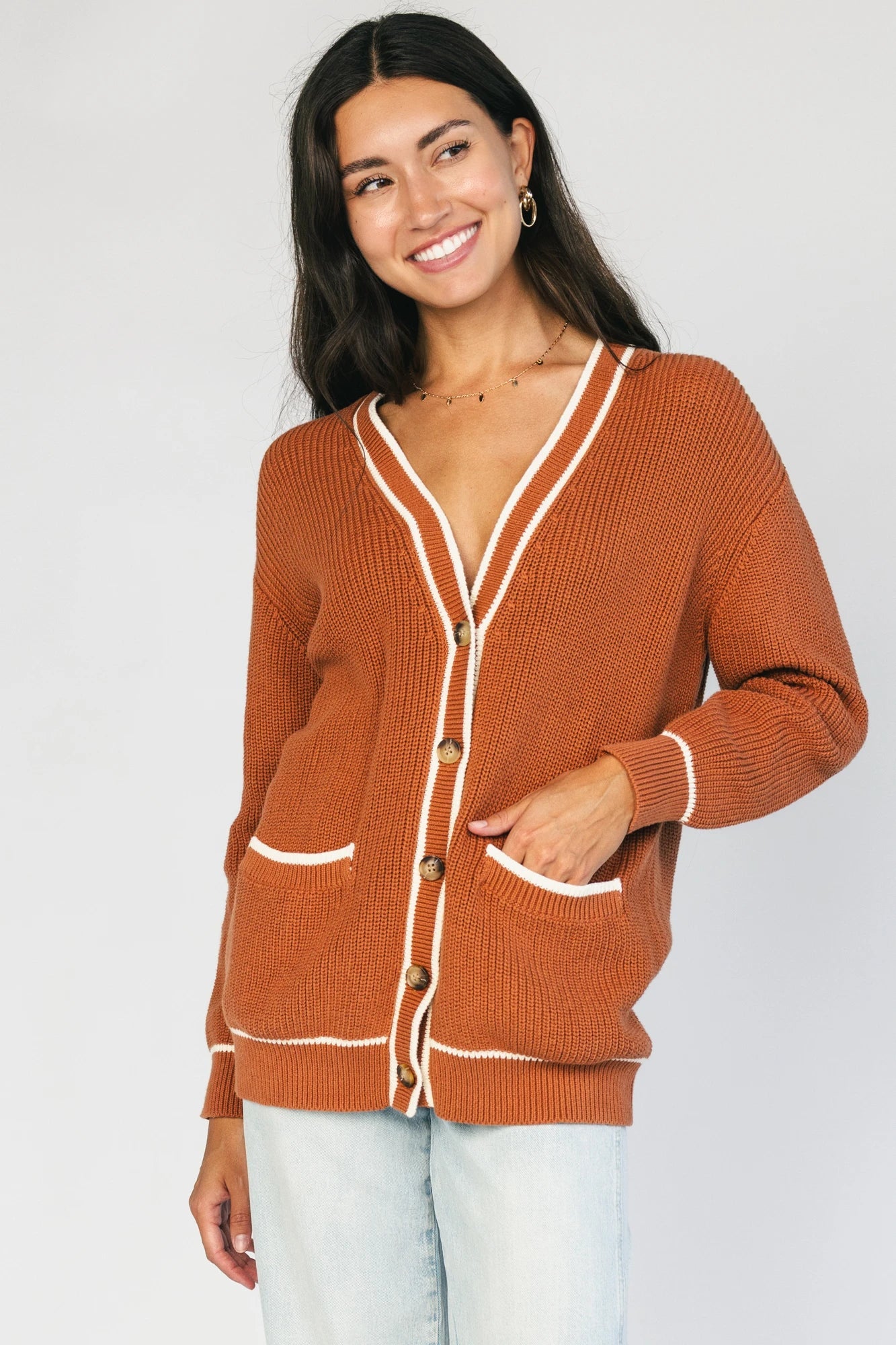 Whitby Cardigan | Spice Secondary image