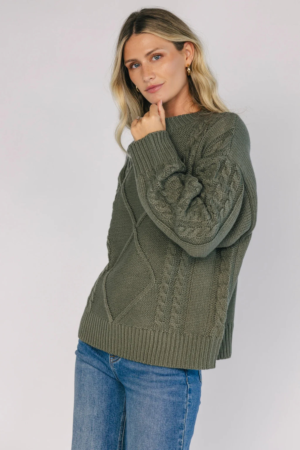 Mona Knit Sweater | Olive
