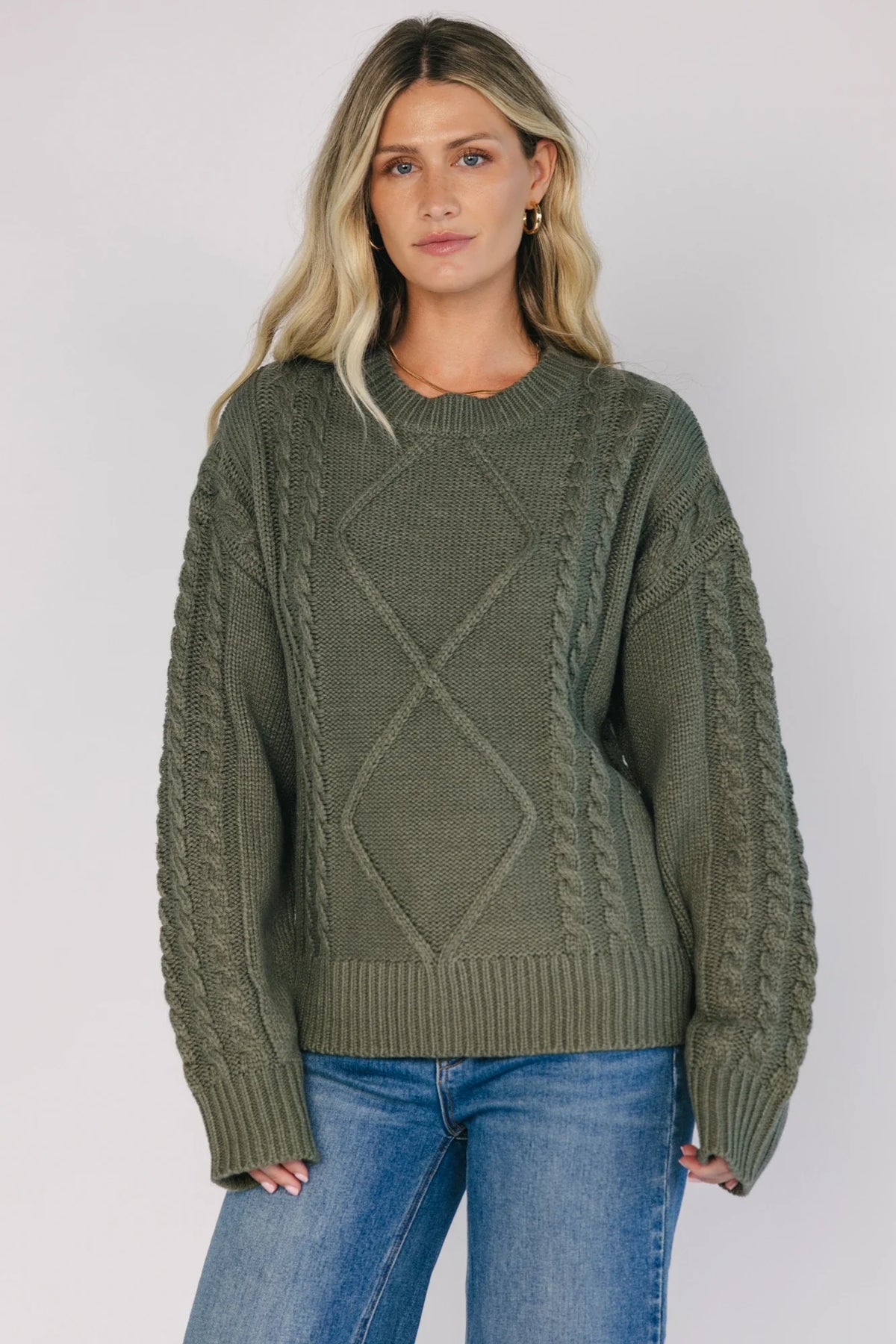 Mona Knit Sweater | Olive