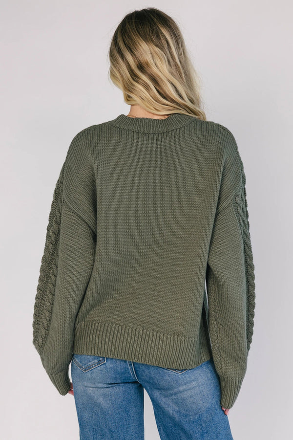 Mona Knit Sweater | Olive