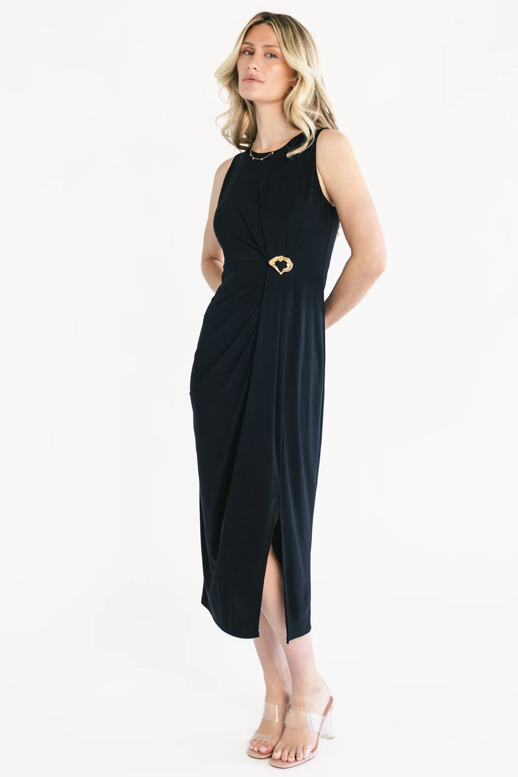 Novara Midi Dress | Black