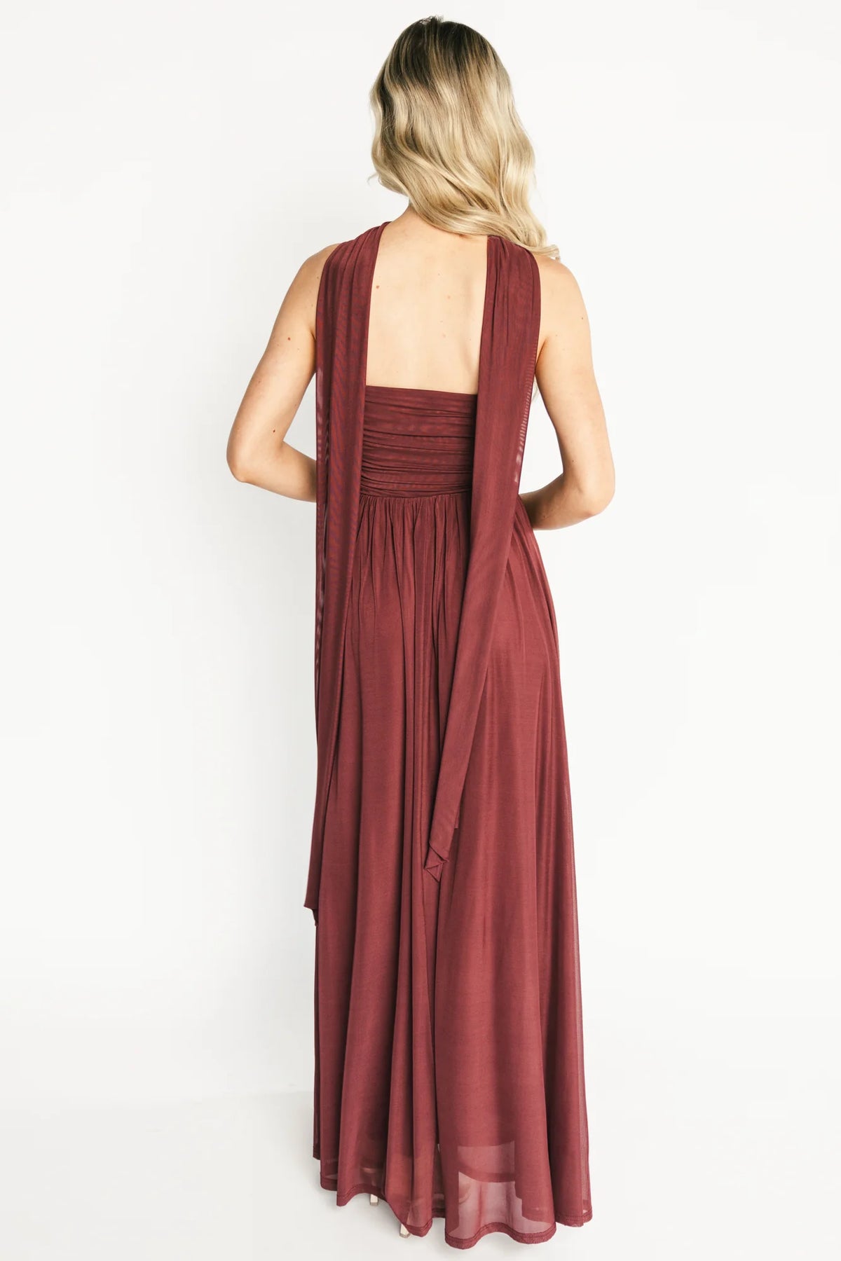 Elias Strapless Maxi Dress | Mahogany