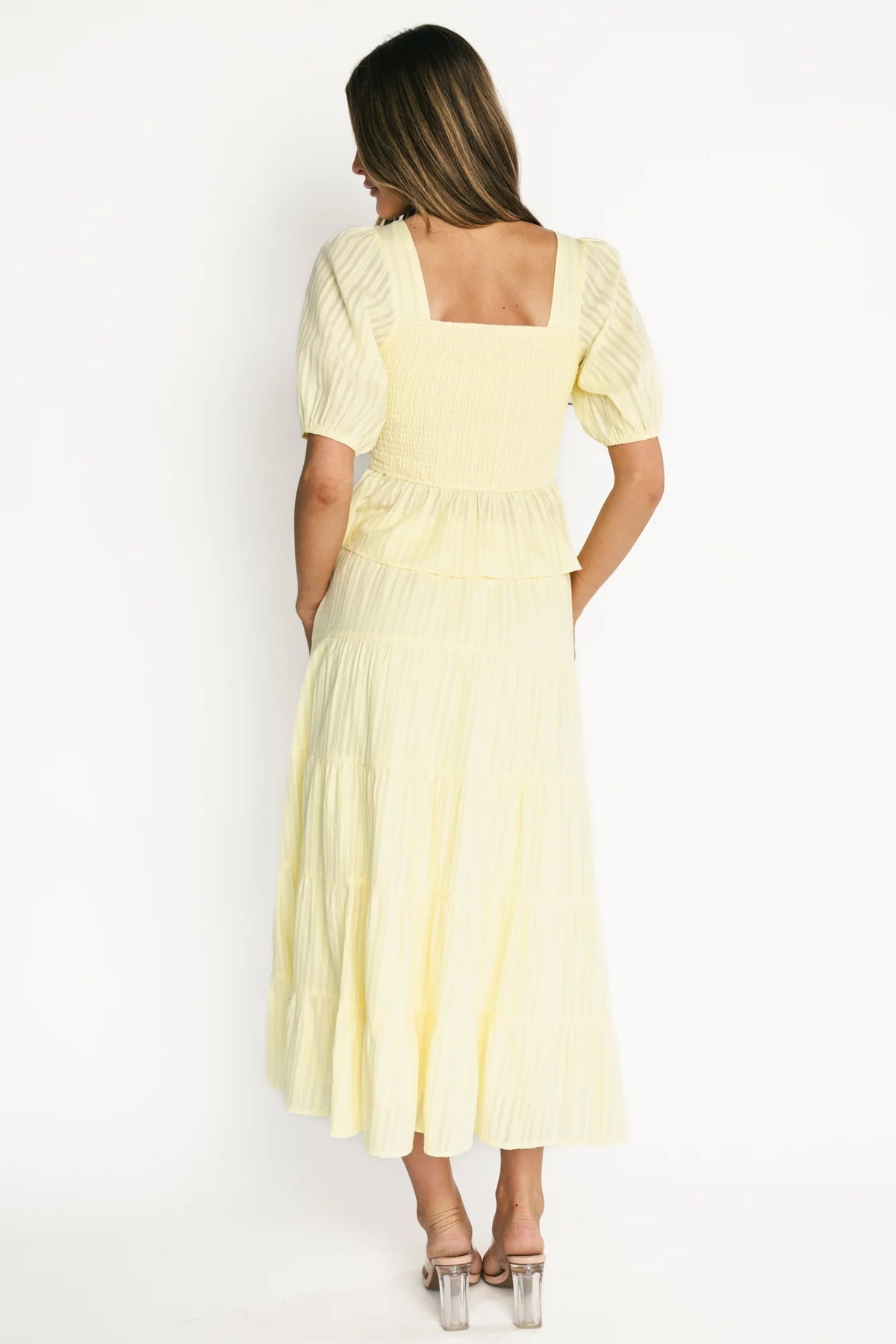 Candace Top + Skirt Set | Light Yellow