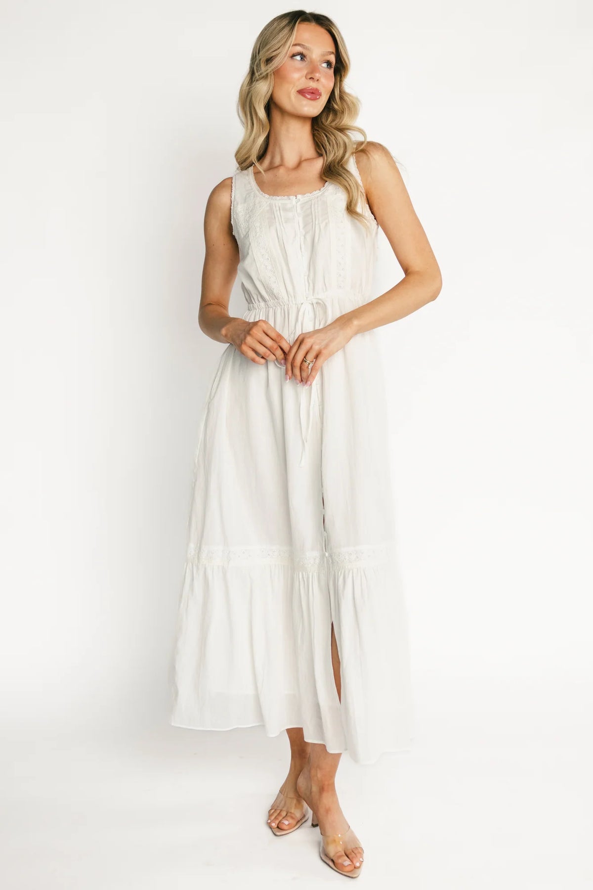 Blanche Midi Dress | Off White