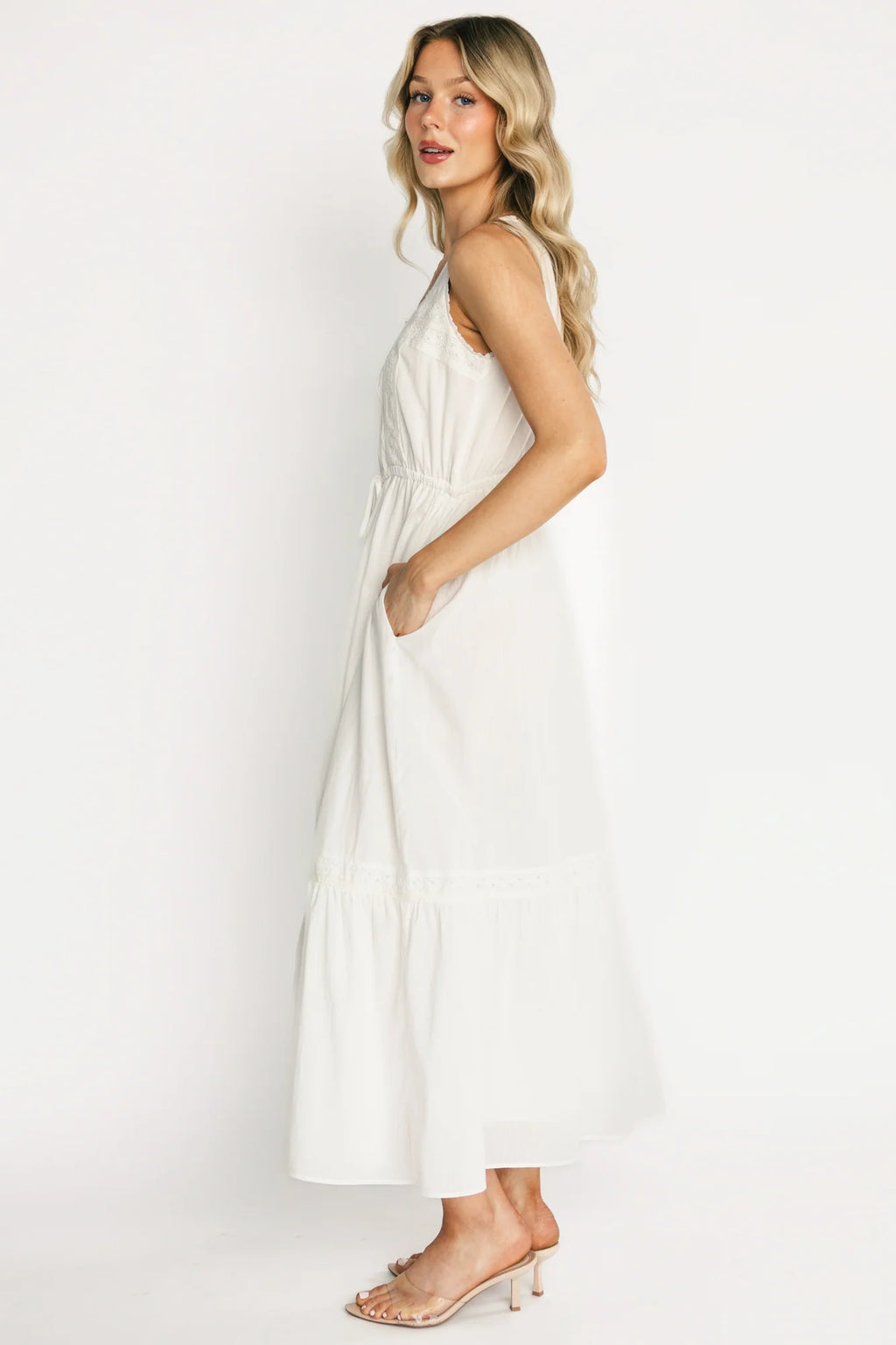 Blanche Midi Dress | Off White