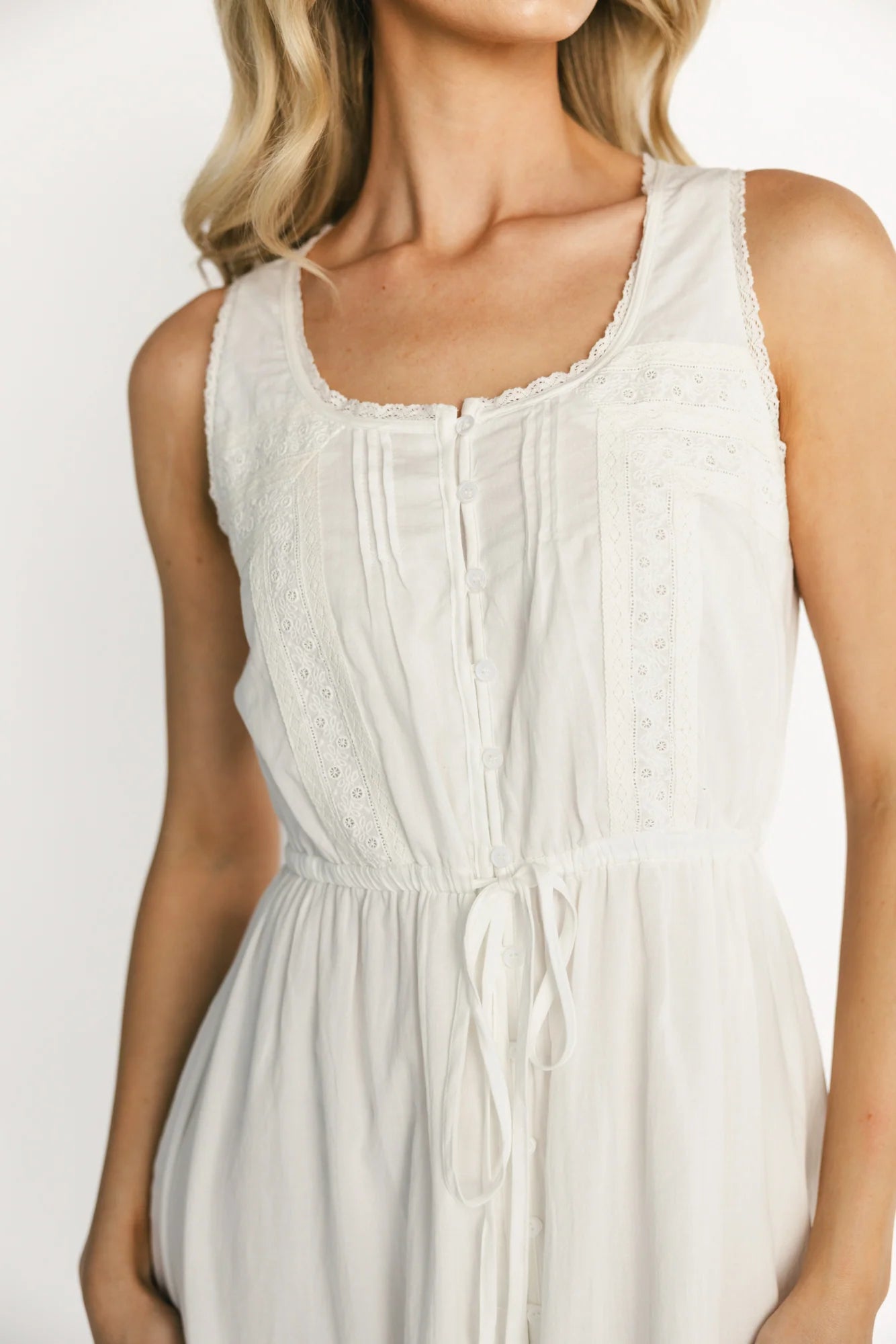 Blanche Midi Dress | Off White Secondary image
