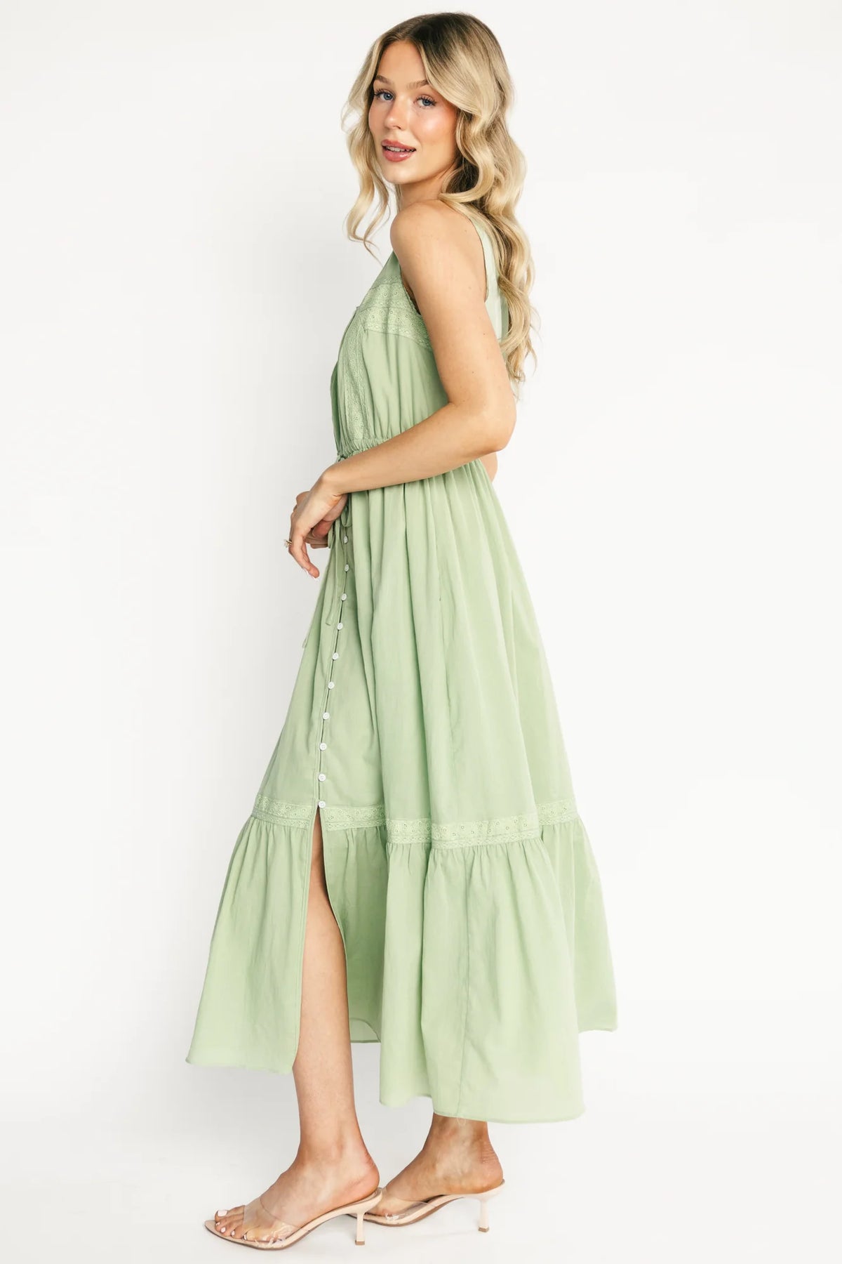 Blanche Midi Dress | Sage