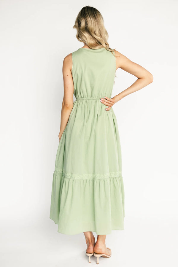 Blanche Midi Dress | Sage