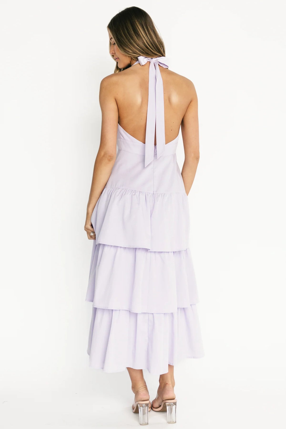 Savannah Tiered Maxi Dress | Light Purple