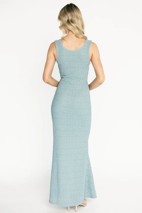 Desi Shimmer Gown | Light Blue
