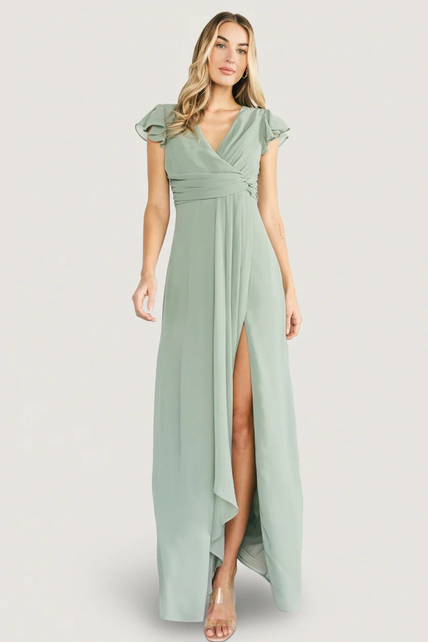 Jasmine Maxi Dress | Dusty Green Main image