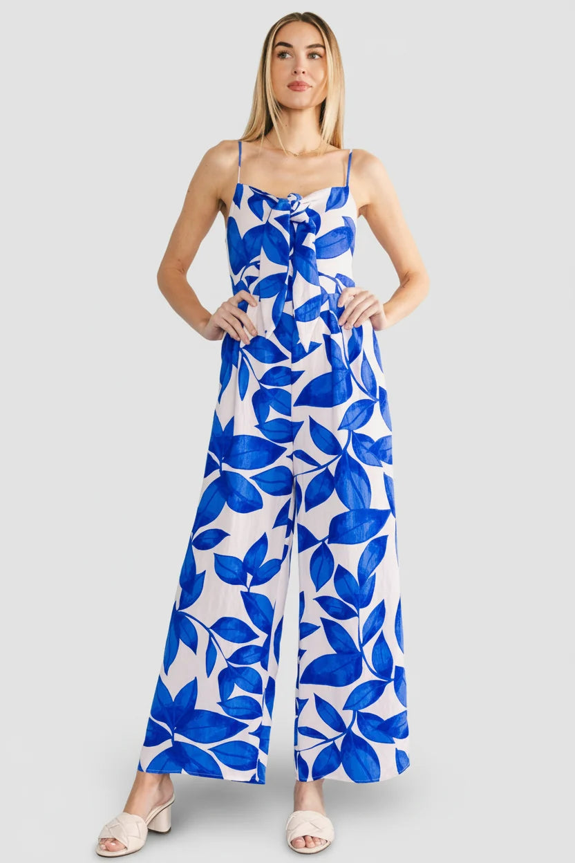 Noémie Jumpsuit | Cobalt Print Main image