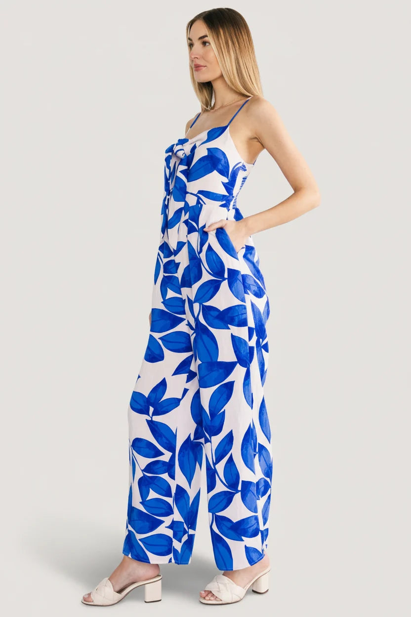 Noémie Jumpsuit | Cobalt Print