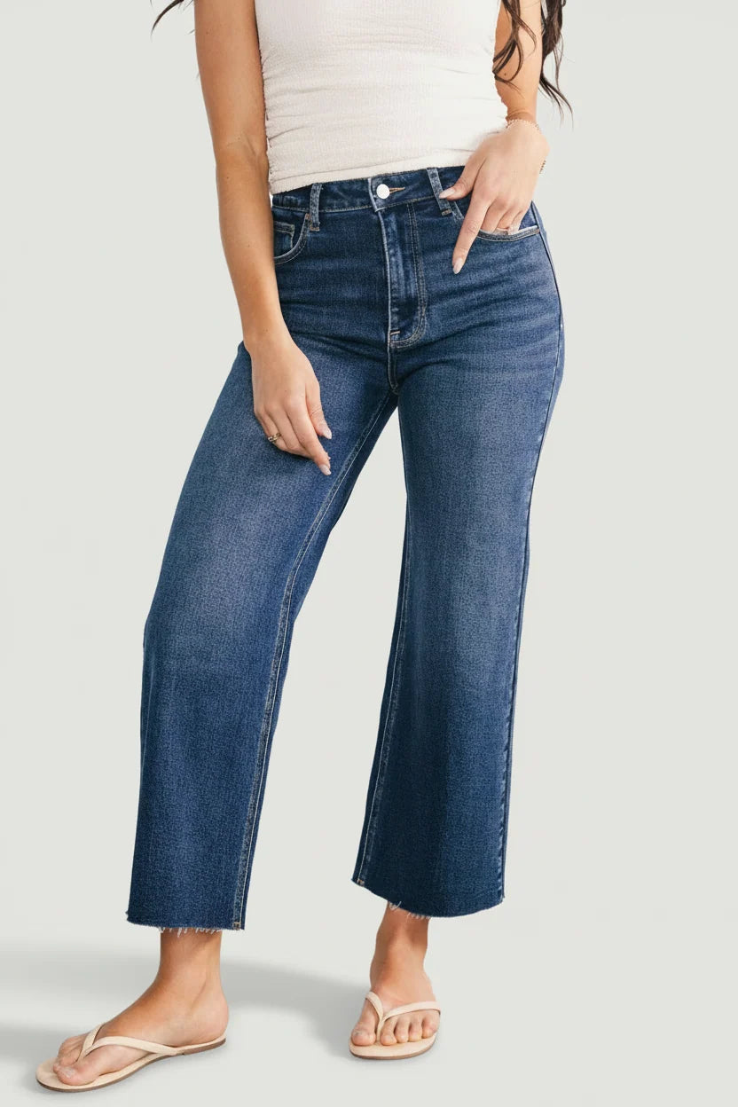 Kirby High Rise Wide Leg Jeans | Dark Wash Main image