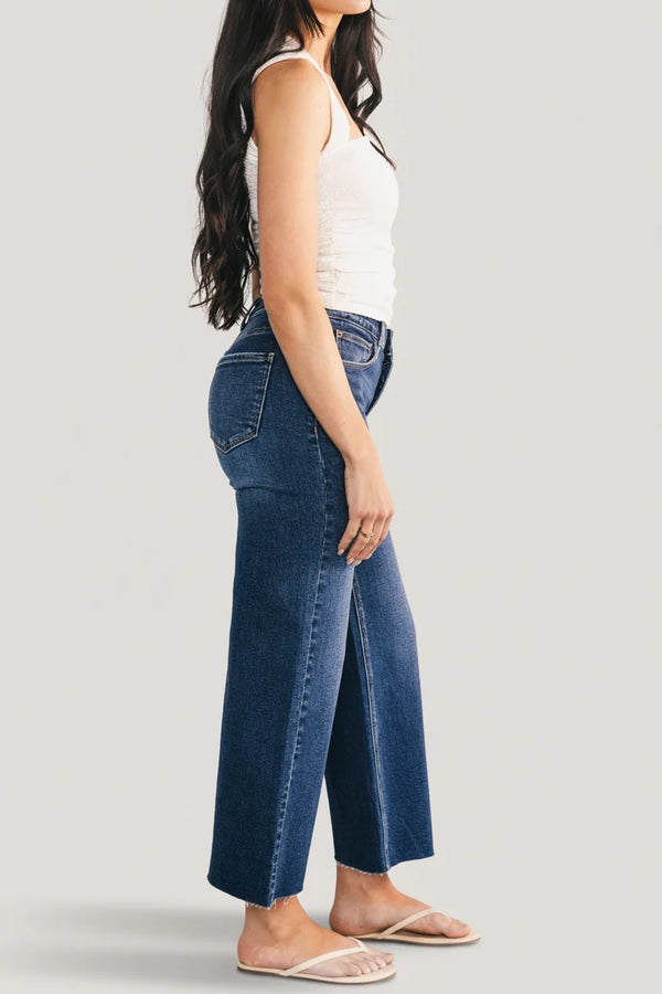 Kirby High Rise Wide Leg Jeans | Dark Wash