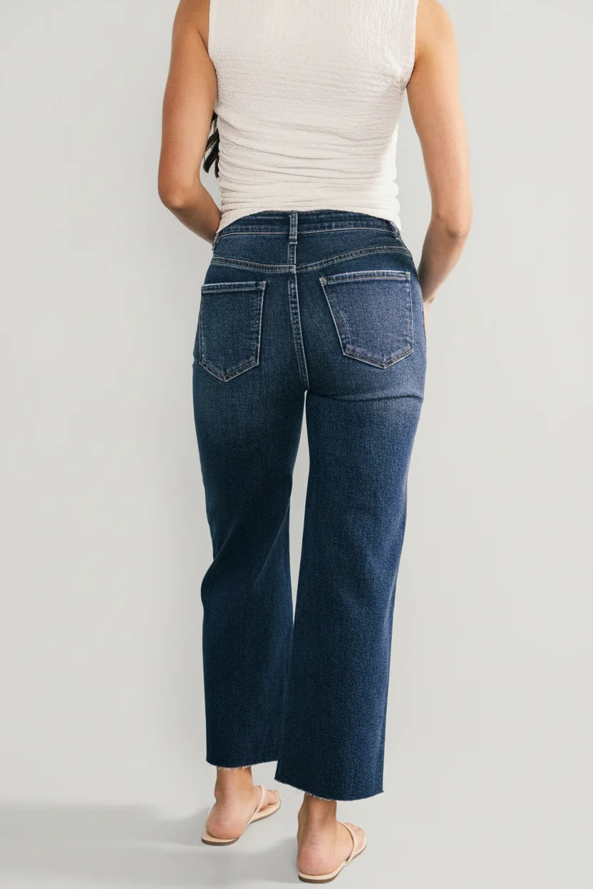 Kirby High Rise Wide Leg Jeans | Dark Wash