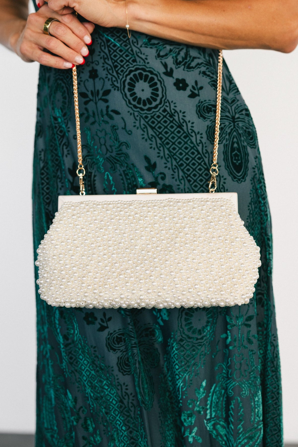 Serena Clutch Bag | Ivory Main image