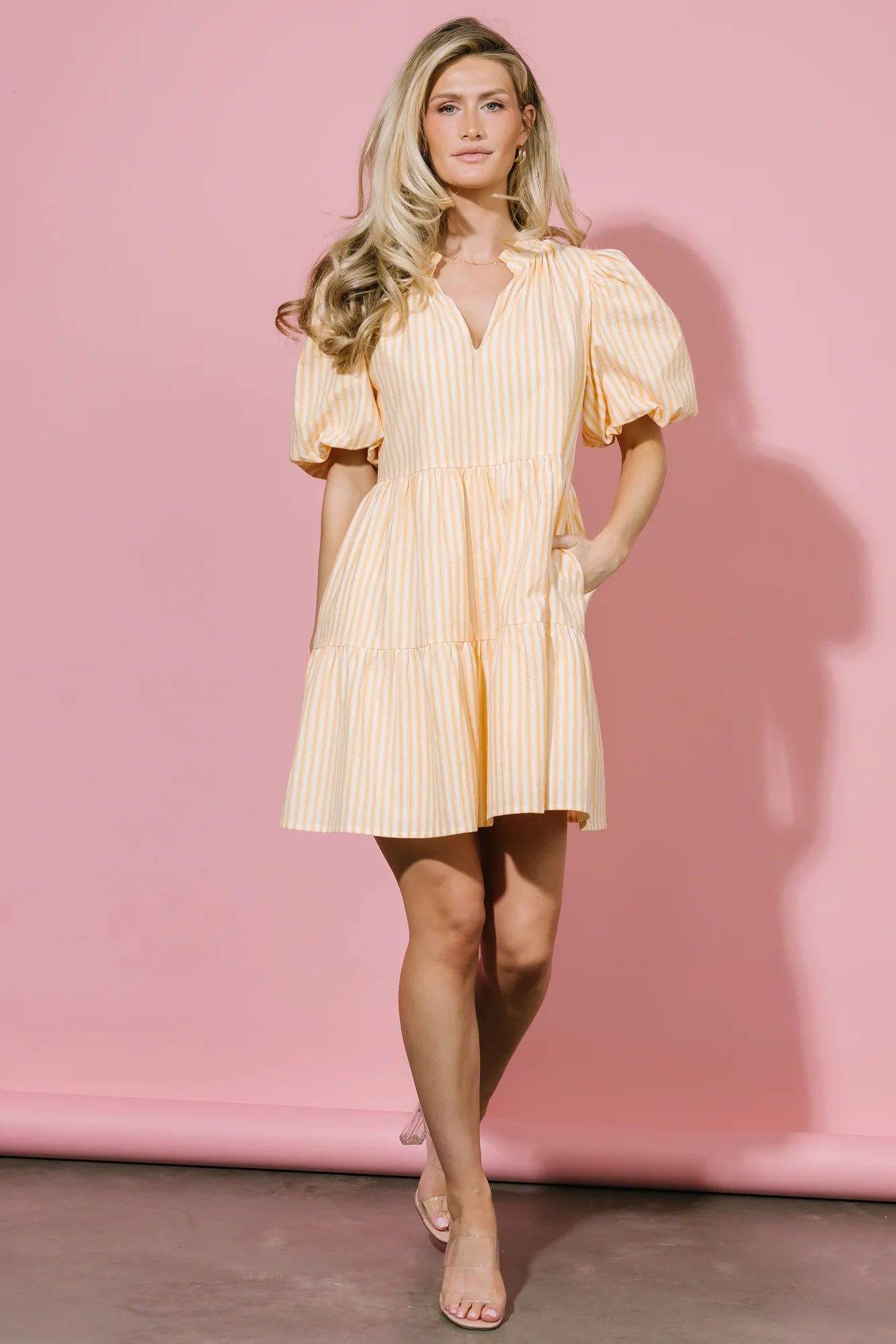 Sadie Short Dress | Creamsicle Secondary image