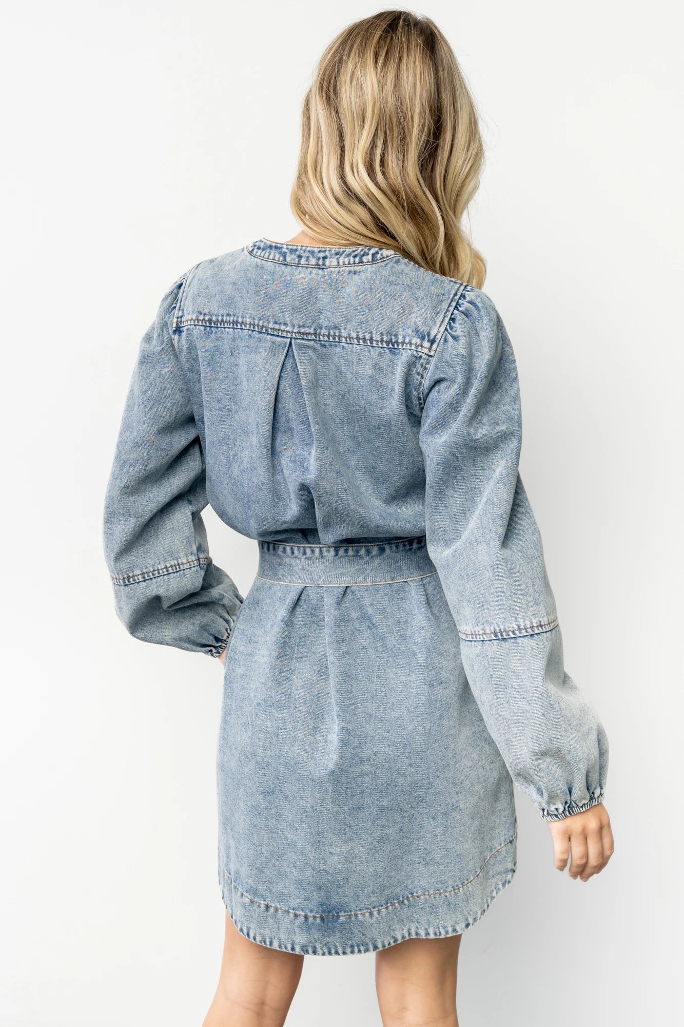 Tora Denim Dress | Light Wash Secondary image
