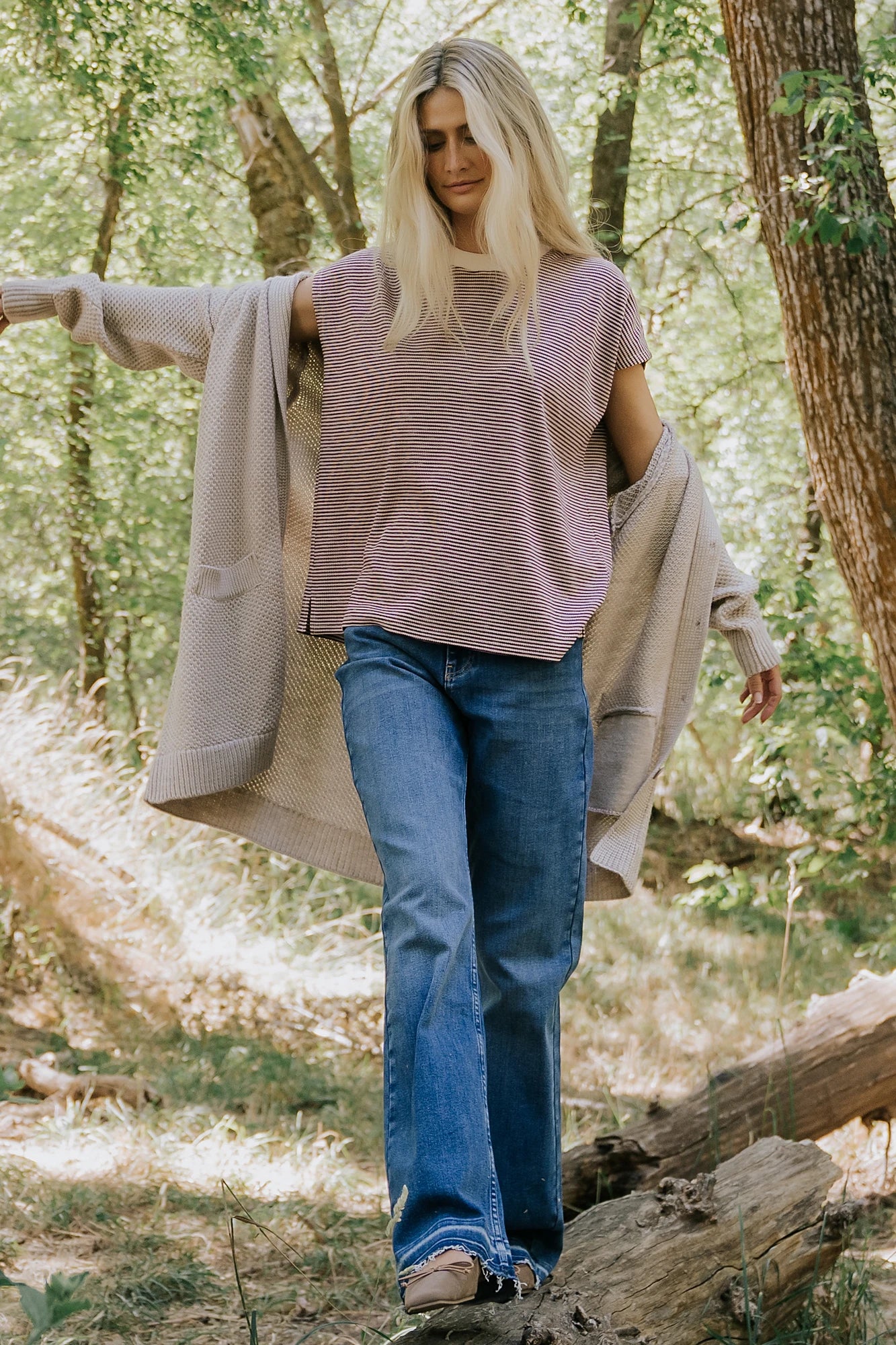 Katrine Hooded Cardigan | Oatmeal Secondary image