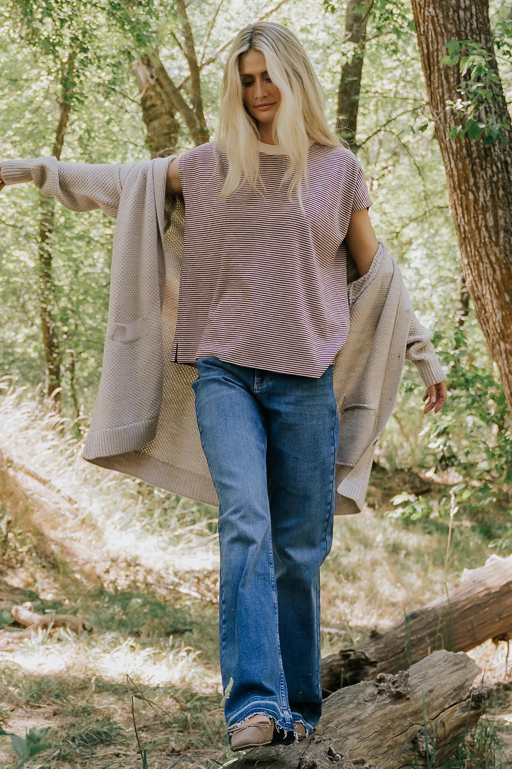Katrine Hooded Cardigan | Oatmeal