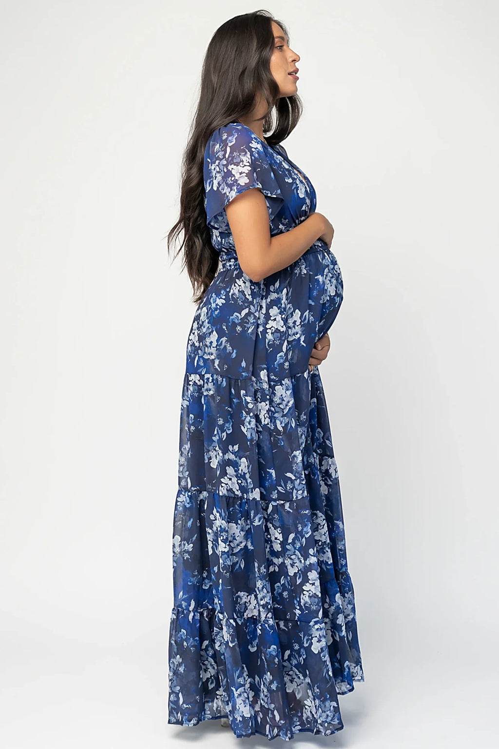 Anthea Maxi Dress | Blue Floral