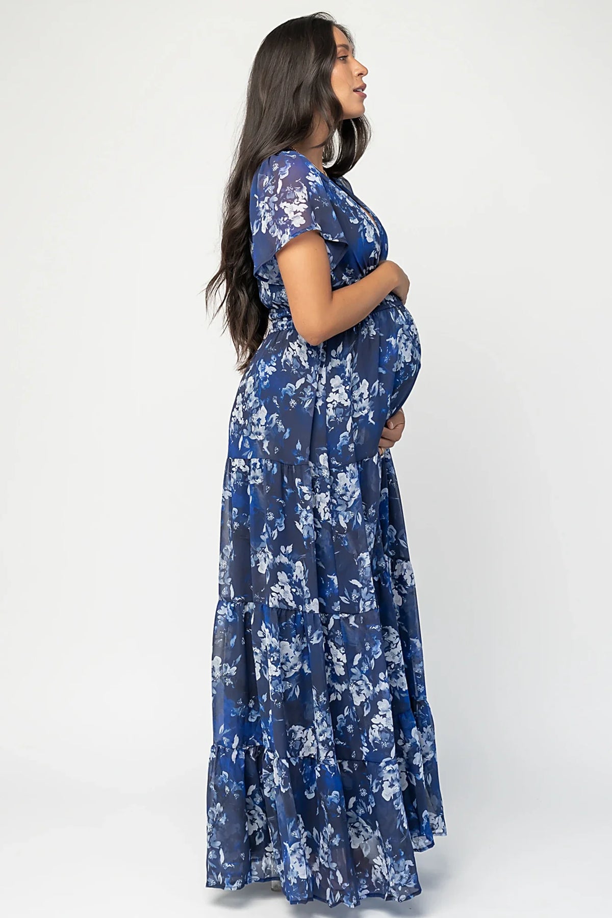 Anthea Maxi Dress | Blue Floral