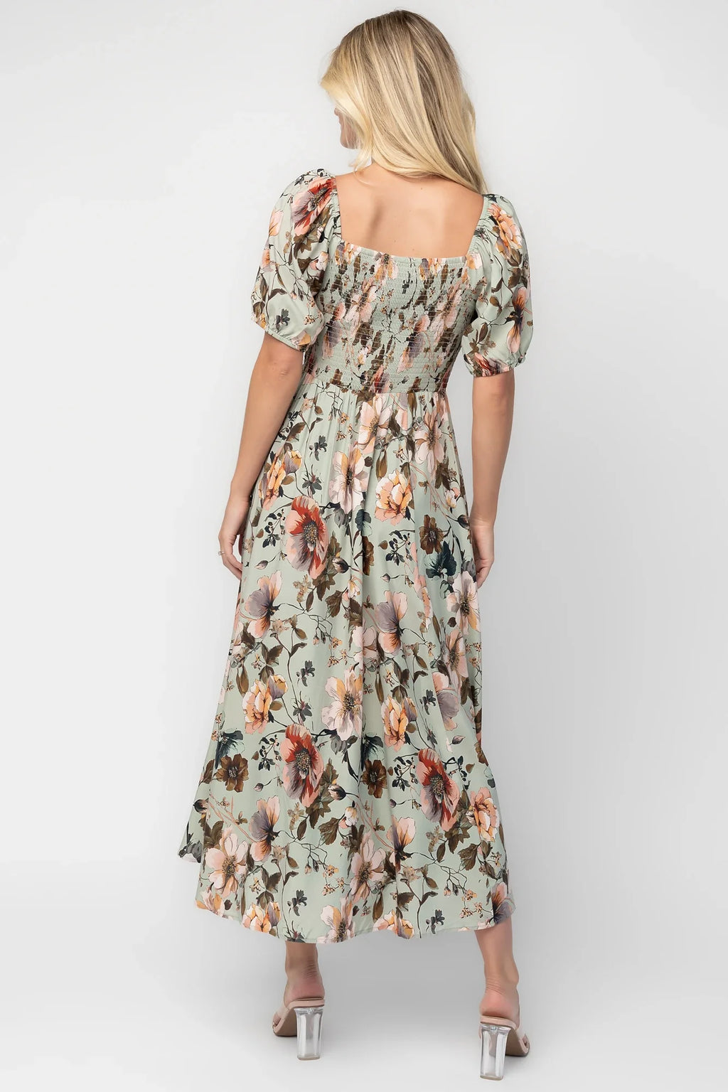 Charlotte Midi Dress | Sage Floral