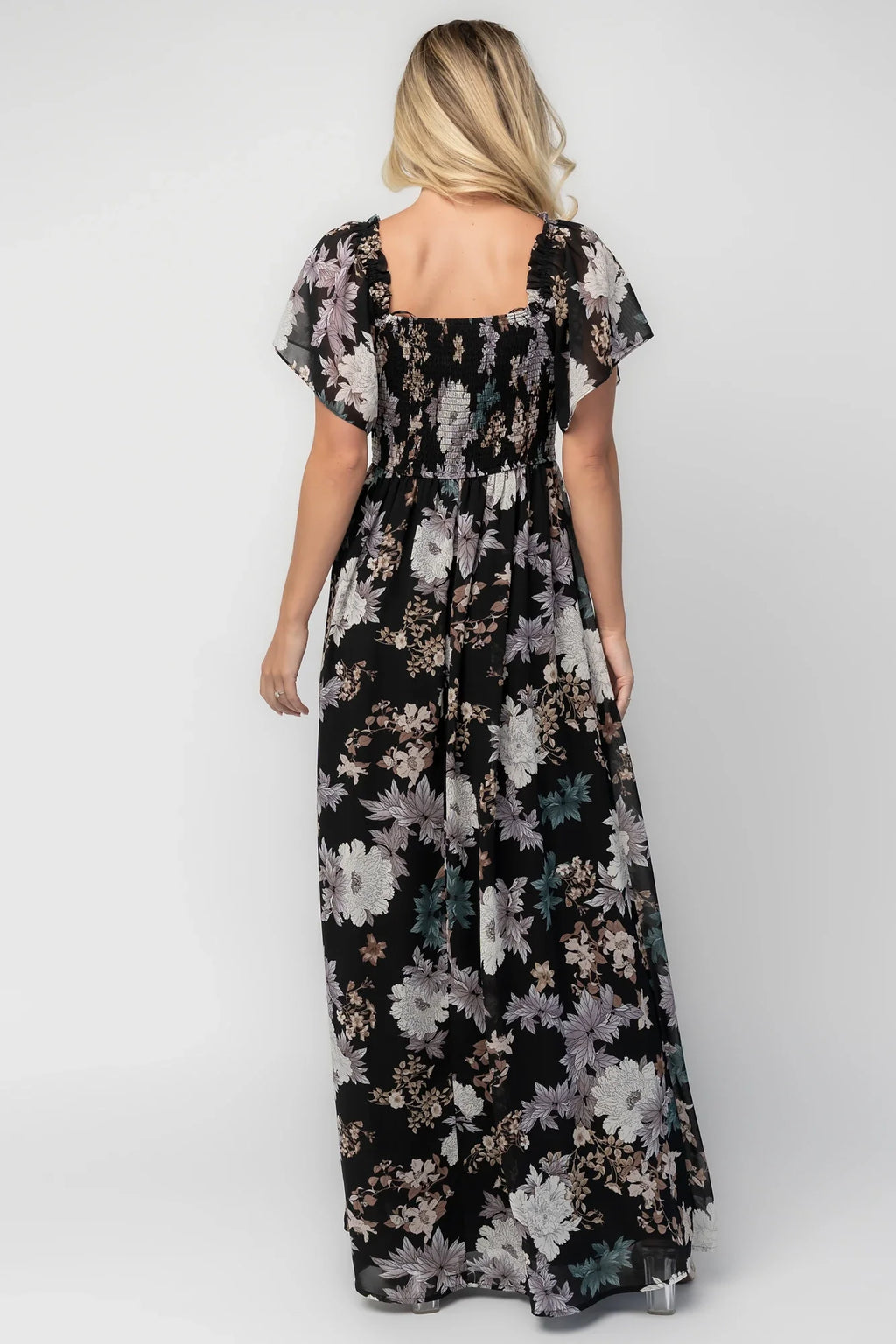 Divine Maxi Dress | Black Multi