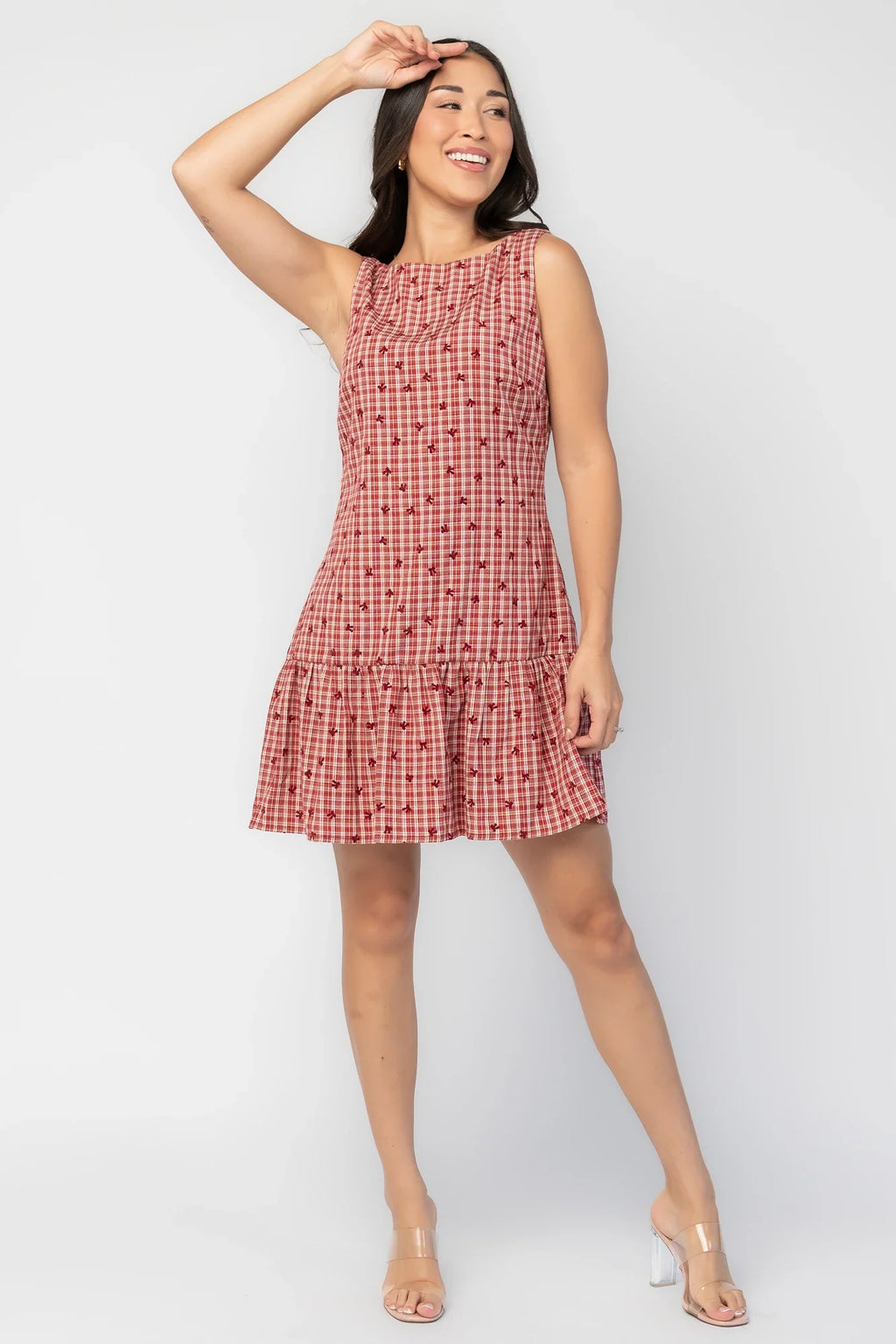 McQueen Short Dress | Red Gingham