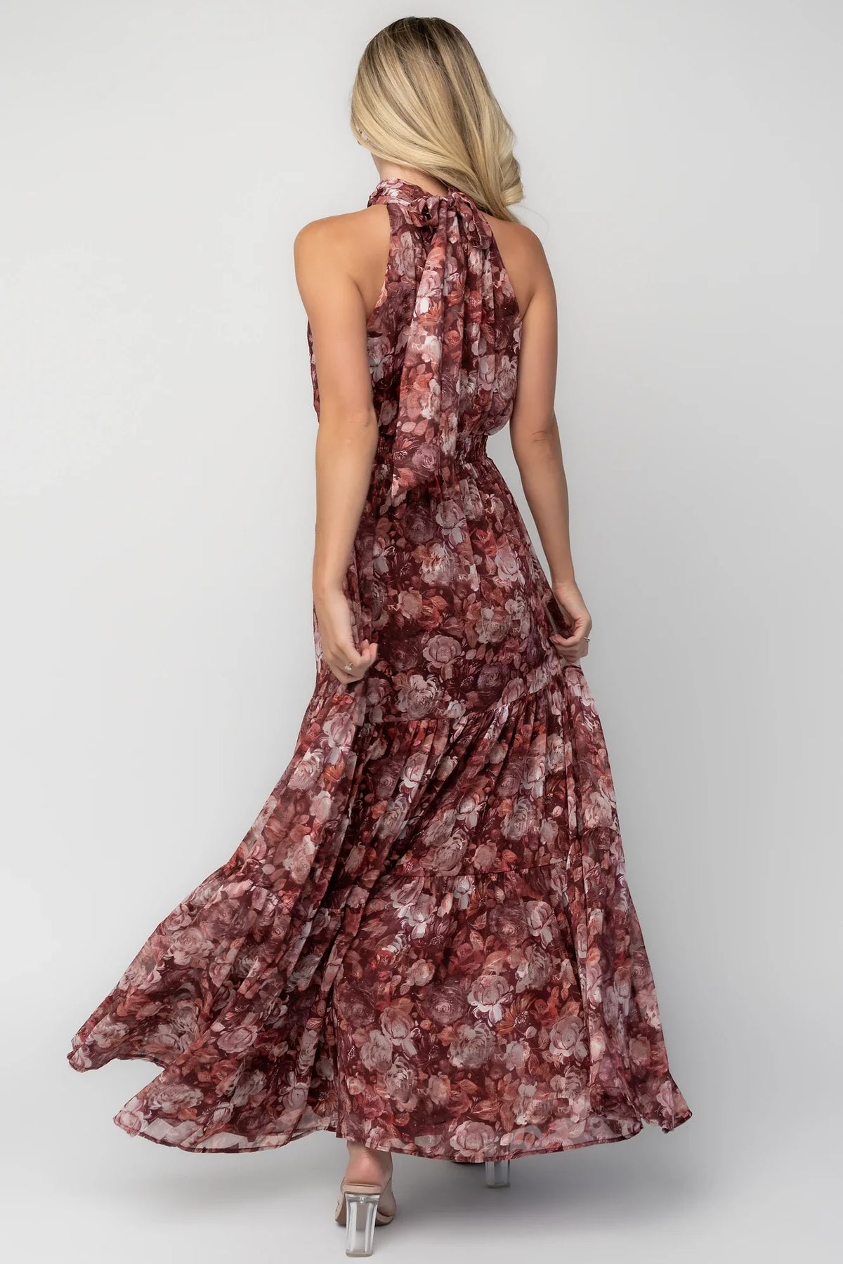 Pulitzer Maxi Dress | Burgundy Floral