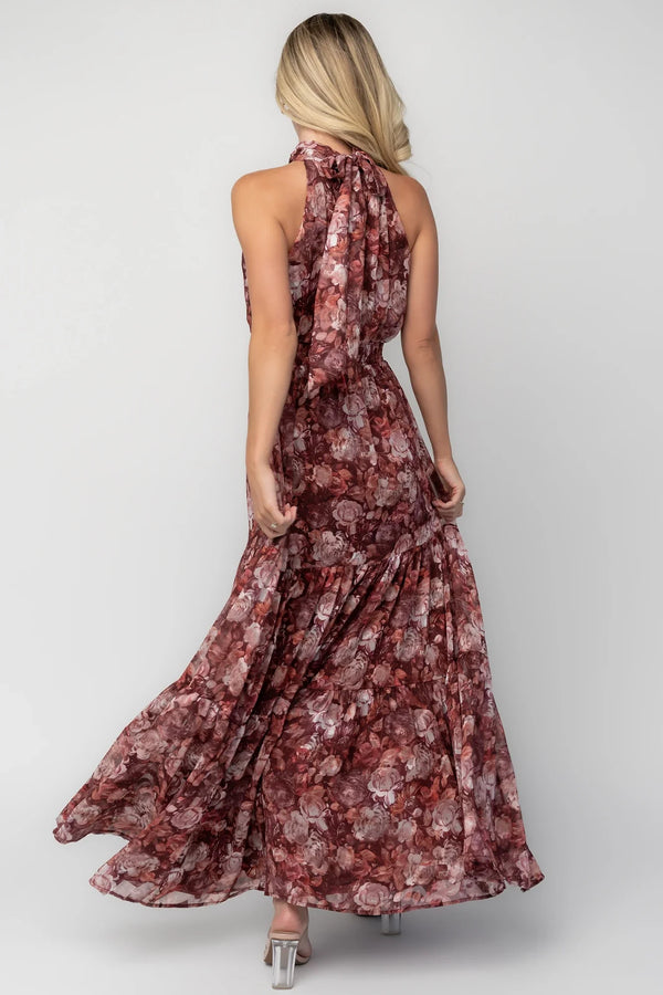 Pulitzer Maxi Dress | Burgundy Floral
