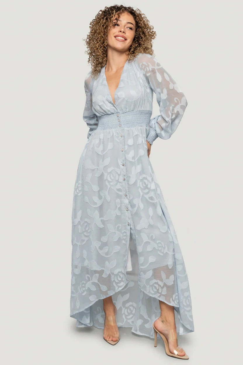 Daniella High Low Maxi Dress | Light Blue Secondary image