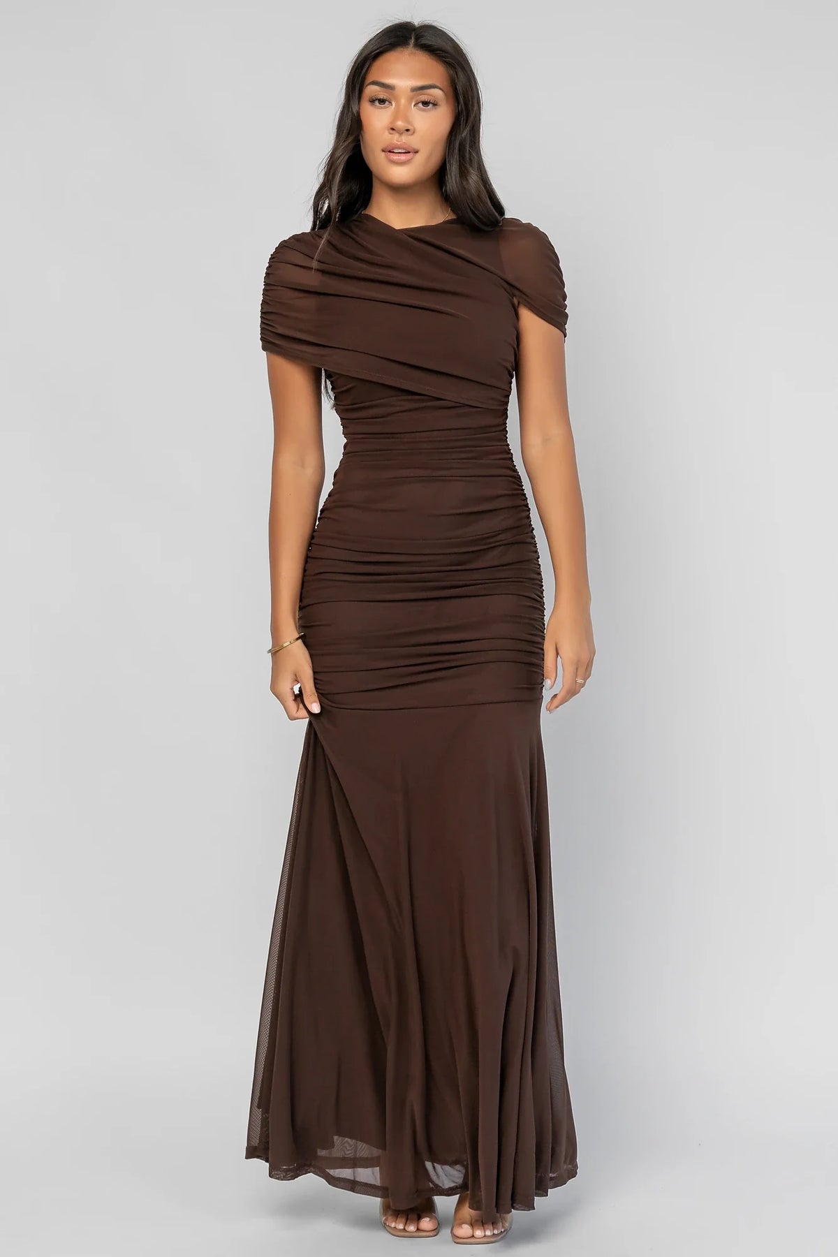 Serenade Maxi Dress | Dark Brown Main image